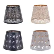 Metal Lampshade Hollow Out Lamp Shell Cover Metal Cage for Table Lamp Office