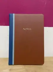 Eccolo Journal Notebook Faux Leather Notes Lined Pages Hardcover Gift Brown