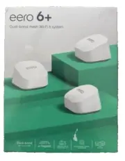 EERO 6+ AX3000 Wi-Fi 6 Dual-Band Gigabit Mesh System White 3 Piece