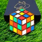 Wooden Rubik's Cube Fridge Magnet, Unique Custom Home Decor, Creative Gift