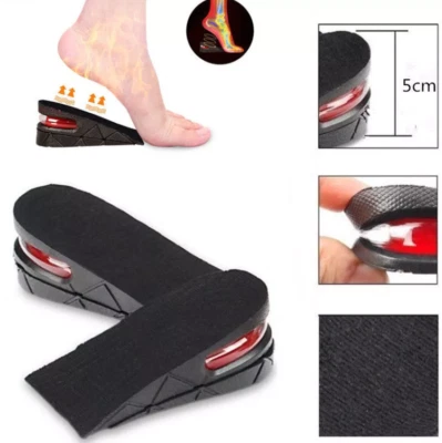 5cm Unisex Shoe Insole Air Cushion Heel insert Increase Taller Height Lift