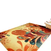 Catzon Boho Retro Area Rugs Washable Non-Skid Non-Skid for Hallways-C