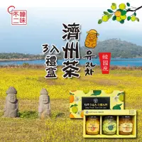 在飛比找momo購物網優惠-【韓味不二】韓國100%濟州島特產茶3入禮盒900G(春節禮