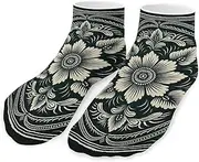 [QMNVBDS] With Dark Green Socks Ankle Length Socks Casual Short Socks for Women Men Low Cut Sports Socks Running Socks No Show Socks Ankle Socks Athletic Socks Workout Socks, Style, One Size