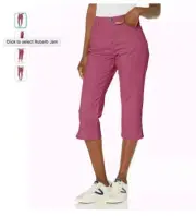 Gloria Vanderbilt Women's Amanda Capri Jeans Mauve Pink W28-29 NWT!