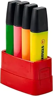 STABILO Highlighter - BOSS ORIGINAL - BOSSparade - Desket of 4 - green, pink, orange, yellow