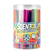 50 Pack Scentos Scented Fibre Tip Pens