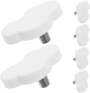 6pcs Fun Boys and Girls Cabinet Knobs Soft Rubber Cute Cartoon Shapes for Dresser Bookcase Kitchen Door Pulls