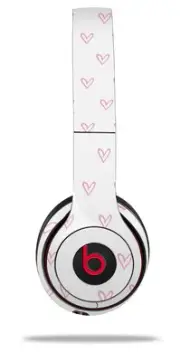 Skin Wrap for Beats Solo Wireless 2 3 4 Hearts Pink SKIN ONLY