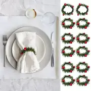 Christmas Napkin Rings, Christmas Napkin Rings Set of 12, Christmas Napkin Ho...