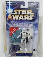 Star Wars Saga McQuarrie Concept Stormtrooper Saber Variant #34 & Star Case Misp