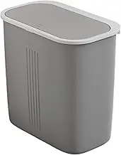 Narrow Trash Bin for Toilet, Small Bathroom Trash Can with Lid, Slim Garbage Can, with Press Top Lid, Dog Proof Waste Basket for Kitchen, Bedroom, Laundry, Toilet, Rv