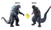 Godzilla Figure Movie Monster Series Godzilla 2016 + 2019 Set of 2 New Japan