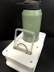 STG3D Modular Storage System Cupholder with Single Phone Slot (White)