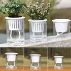 Decoration Plant Pot Holder Self watering Transparent Container Flowerpot