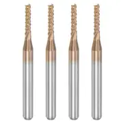 1/8" Shank 1.8mm x 9mm Titanium Coated Carbide End Mill CNC Router Bits 4pcs
