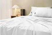 Sheraton Luxury 1000TC Cotton Rich Bed Sheet Set - White, King