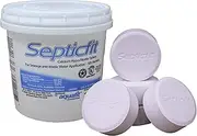 Septicfit Septic Chlorine Tablet - 6 Tablet Pail - 2 lbs - NOT for USE in Swimming Pools White
