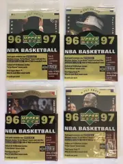 1996-97 UPPER DECK BASKETBALL 8 UNOPENED PACKS LOT! HAS MICHAEL JORDAN CUT ABOVE