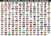QPuzzles 260 Piece Jigsaw Puzzle - All National Flags Of The World