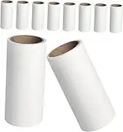 WHAMVOX 10pcs Sticky Lint Rollers for Pet Hair Removal Off Adhesive Sheets Travel Lint Roller Replacement Refills Powerful Adhesion for Clothing Furniture Cleaning