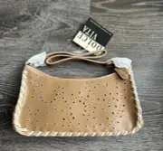 Dolce Vita Flower Pattern Handbag With Chain Shoulder Strap