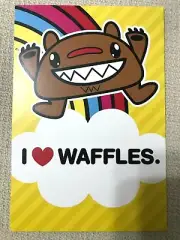 Hallmark Encouragement Kids Greeting Card-I Heart Waffles-Peace,Love," NEW(A44)