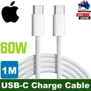 Genuine Apple 60W USB-C Charge Cable Woven 1m for iPhone 16 15 Macbook Pro Air