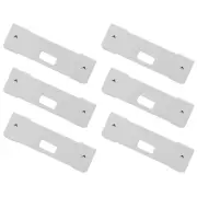 6 Pcs Vane Savers Vertical Blind Parts Curtain Clips Window Repair Tabs Clear