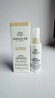 ODACITE SPF 50 Tinted Mineral Drops Sheer Sunscreen SHADE 1 - 1oz FS $48RV BNIB
