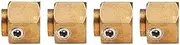 Modification Accessories 4Pcs 12MM Heavier Brass Hex Hub Adapter for Traxxas TRX4 TRX6 1/10 RC Crawler(9mm)