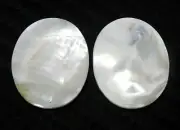 Mother Of Pearl Cabochon Oval Shape 26.80 ct 2 Pieces Loose Gemstone