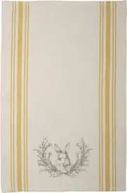 Primitives by Kathy RABIT and Floral Crest Kitchen Towel