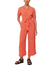 Whistles Micro Floral Jumpsuit