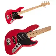 Fender Made in Japan Hybrid II Jazz Bass V Modena Red 5-string Bass Guitar
