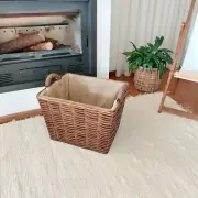 Wicker Firewood Basket - Rectangular Basket