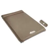NNEDSZ Double Size Self Inflating Mattress Mat 10CM Thick Coffee