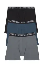 [Bonds] Bonds Men's Cotton Stretch Trunk 3 Pack Size: Medium M Multicolor