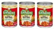 Chef Boyardee Mini Beef Ravioli Pasta in Tomato & Meat Sauce (3 Pack) 15 oz Cans