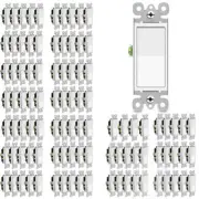 3 Way Wall Light Switch Self-Grounding Residential Commercial Grade UL 100Packs