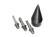 4Pcs Heavy Duty Firewood Log Splitter Drill Bit Removable Cones Electric Drills