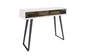 Jigzy Console Table - White Rustic Fences