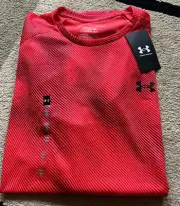 Under Armour 1382180 Tech 2.0 Lino Print Red /Black Loose fit Mens Size L NWT