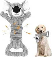 Lesunbak Dog Toys with Squeaker - Plush Aggressive Dog Chew Toys - Puppy Chewing Supplies for Home, Koala Shape Pet Tug of War Tool