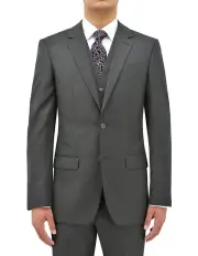 [Ferrari Formalwear] Daniel Hechter Grey Pure Wool Suit Jacket Regular in Grey