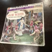 Vintage 1955 Snow White And The Seven Dwarfs VIEWMASTER Reels+ Packet Sealed NEW