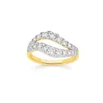 Alora 10ct Gold 1 Carat Tw Lab Grown Diamond Open Swirl Ring