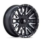 MSA Wheels M49 Creed ATV UTV SXS Wheel Rim 16X7 4X137 +17 Black Machined
