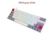 Geek SK64S Custom 64 Keys RGB Backlit Bluetooth Wired Mechanical Gaming Keyboard