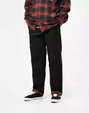 Spitfire x Dickies Pants Flannel Cuff Black A865S Skateboard Work Pant